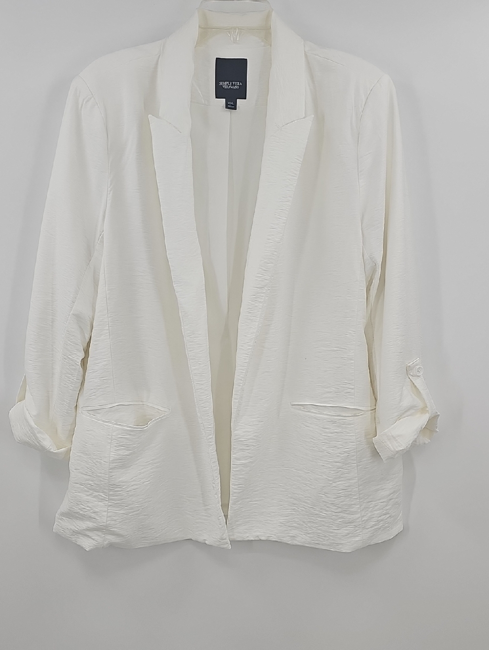 Simply Very Vera Wang White Open-Front Women's Blazer Size XXL